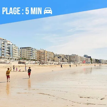 - Terrasse 8m - La Baule - Parking Gratuit - Wifi - Cuisine - Calme Διαμέρισμα